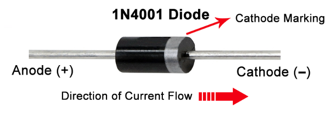 1N4001 flyback diode