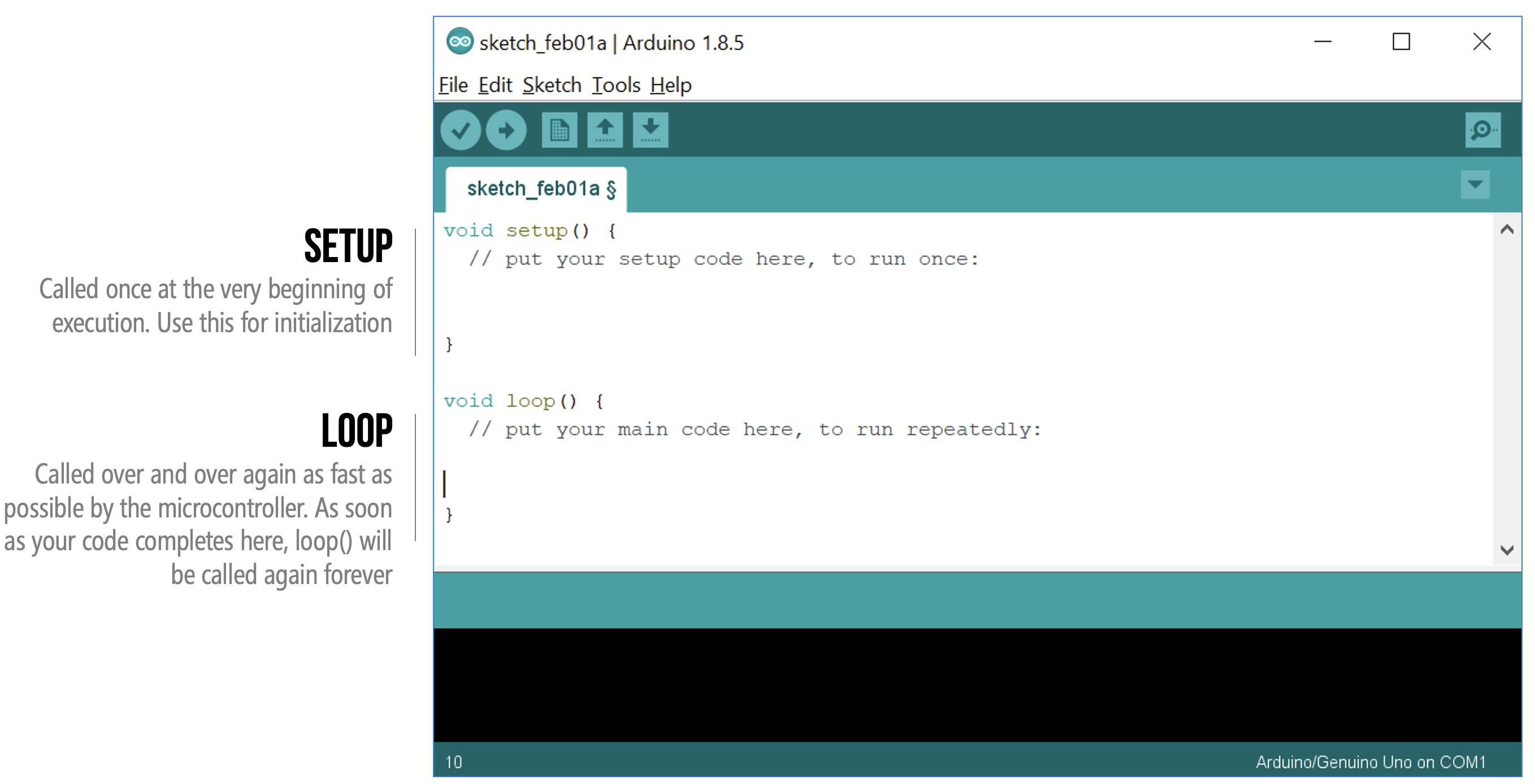 Screenshot of the Arduino IDE