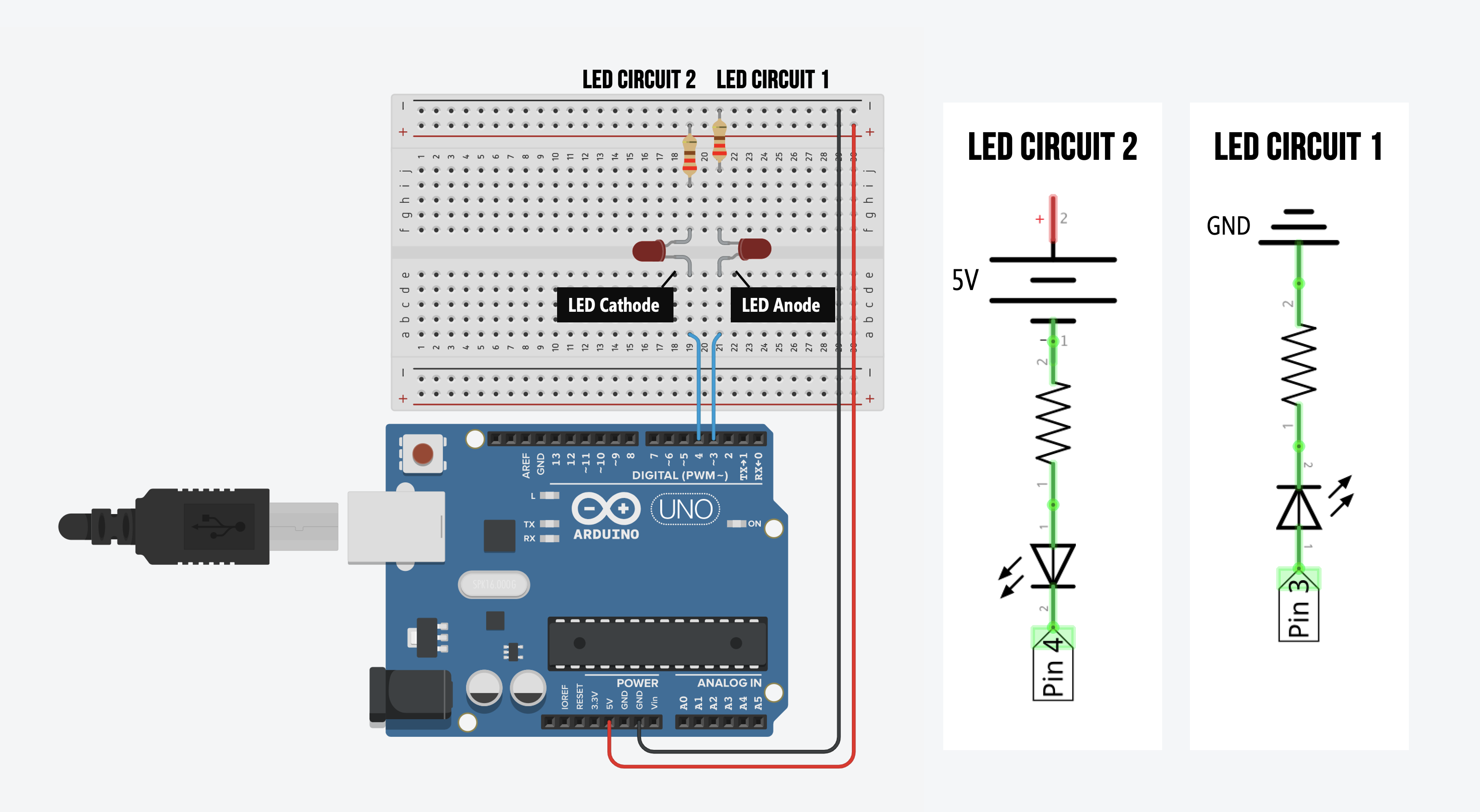 disinfectant Deviate unconditional L5: Blinking Two LEDs - Physical Computing