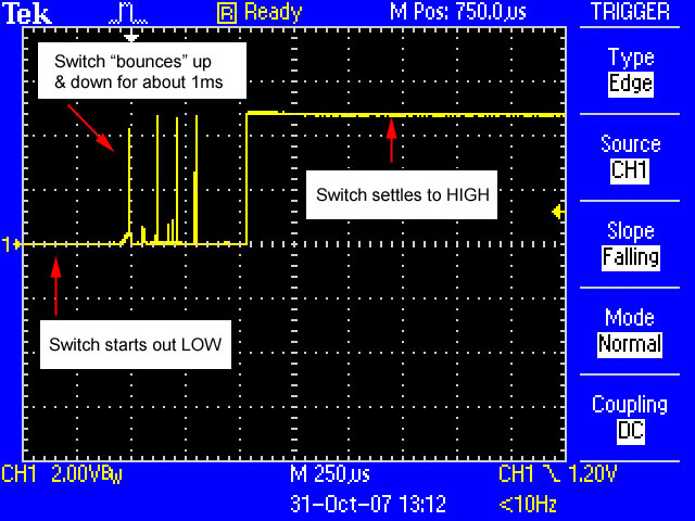 Switch Bounce in mechanical switch and Debounce Circuit - Switches -  Electronic Component and Engineering Solution Forum - TechForum │ DigiKey