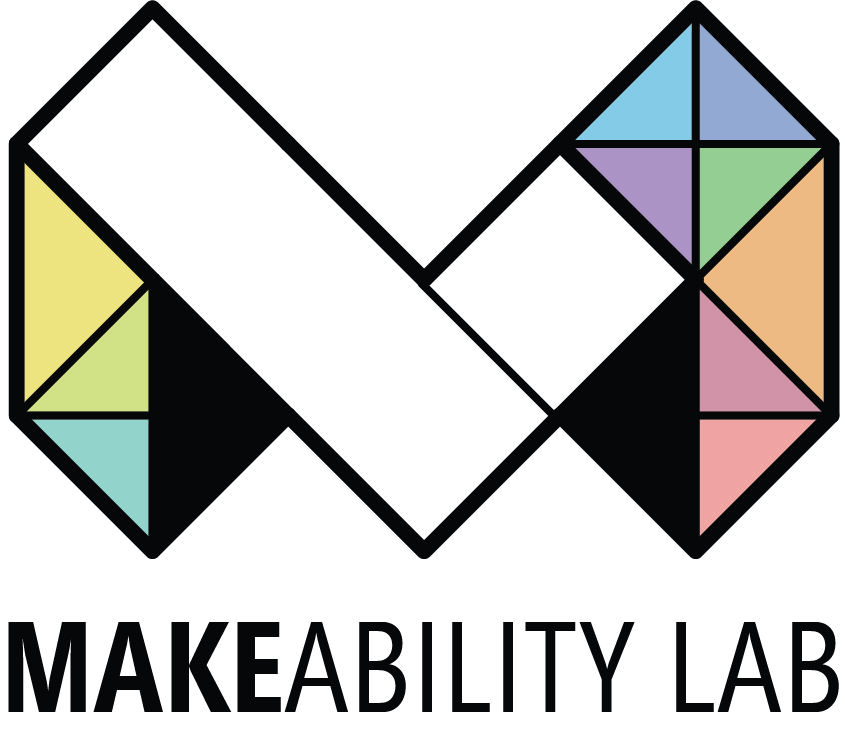 The Makeability Lab logo which is a large geometric M with an embedded L